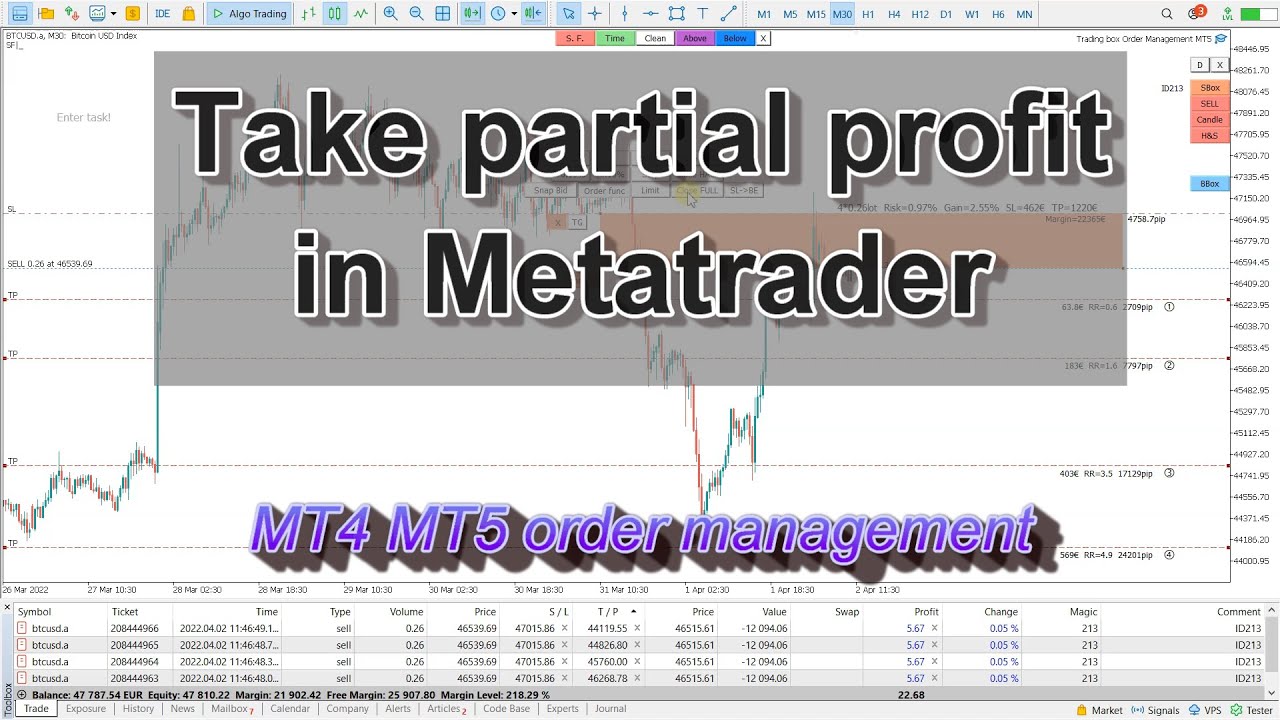 How to Automate a Partial Close Strategy Using MT5 Tools